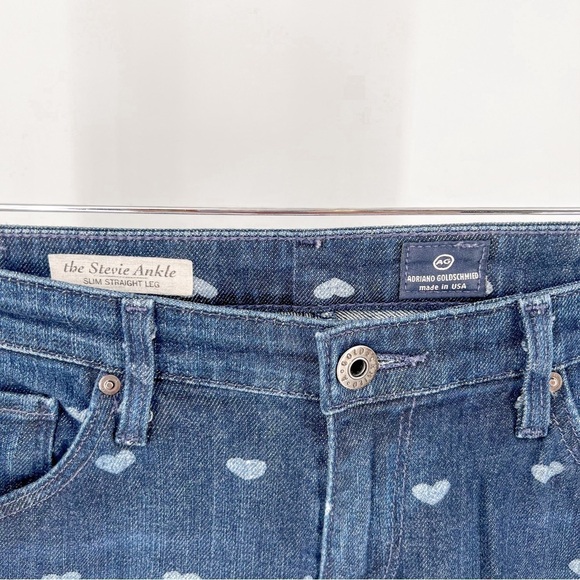 AG Adriano Goldschmied The Stevie Ankle Heart Print - Picture 2 of 6